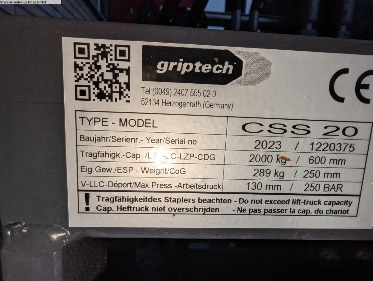 机械设备: GRIPTECH CSS 20