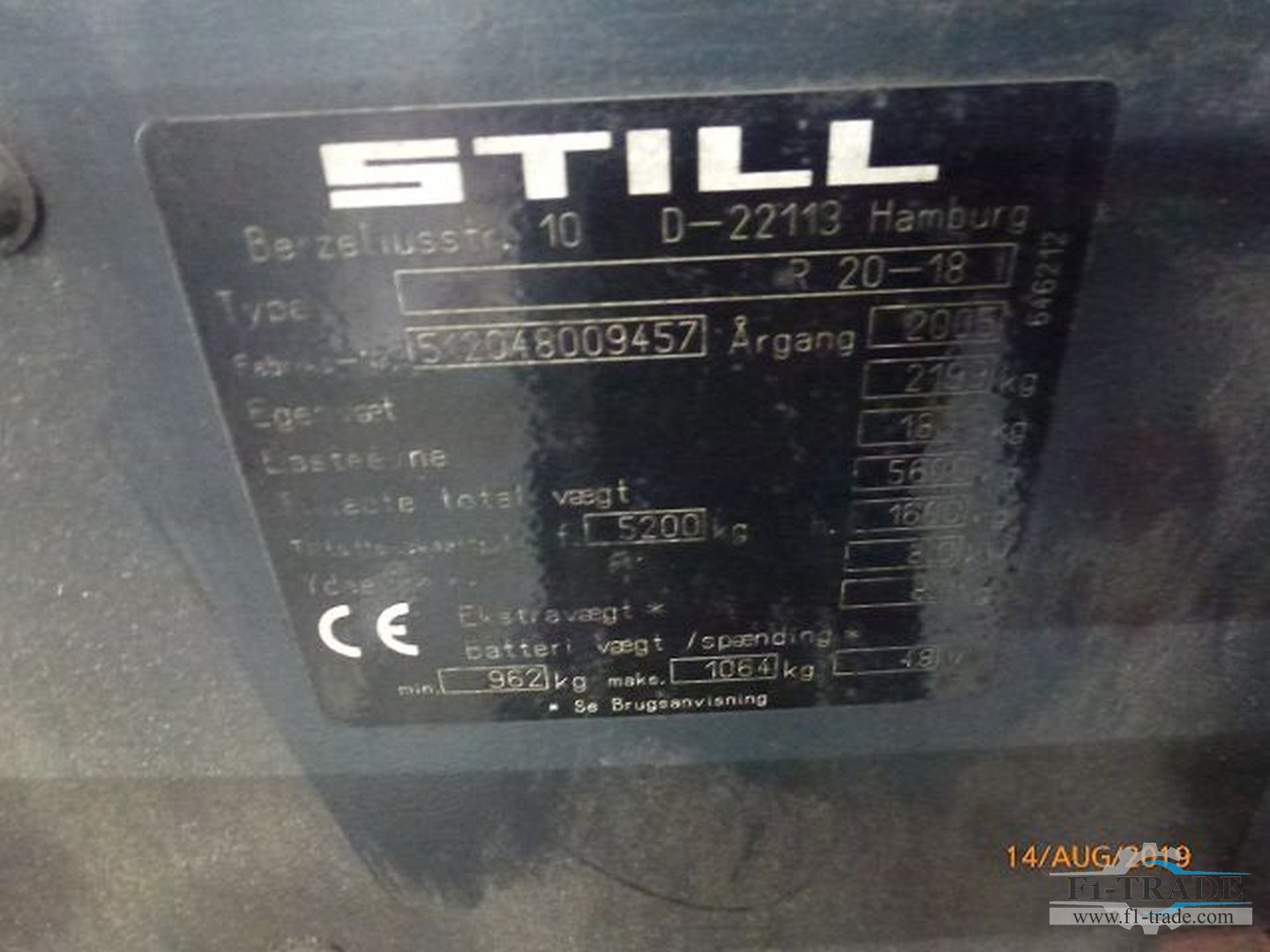 机械设备: STILL R20-18I