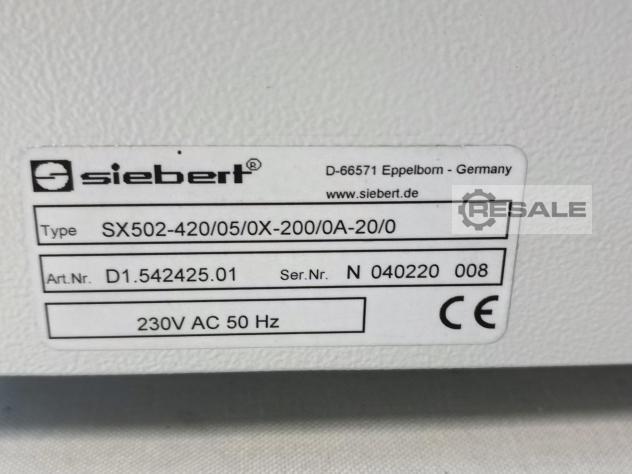 机械设备: SIEBERT SX502-420/05/0X-200-0A-20/0