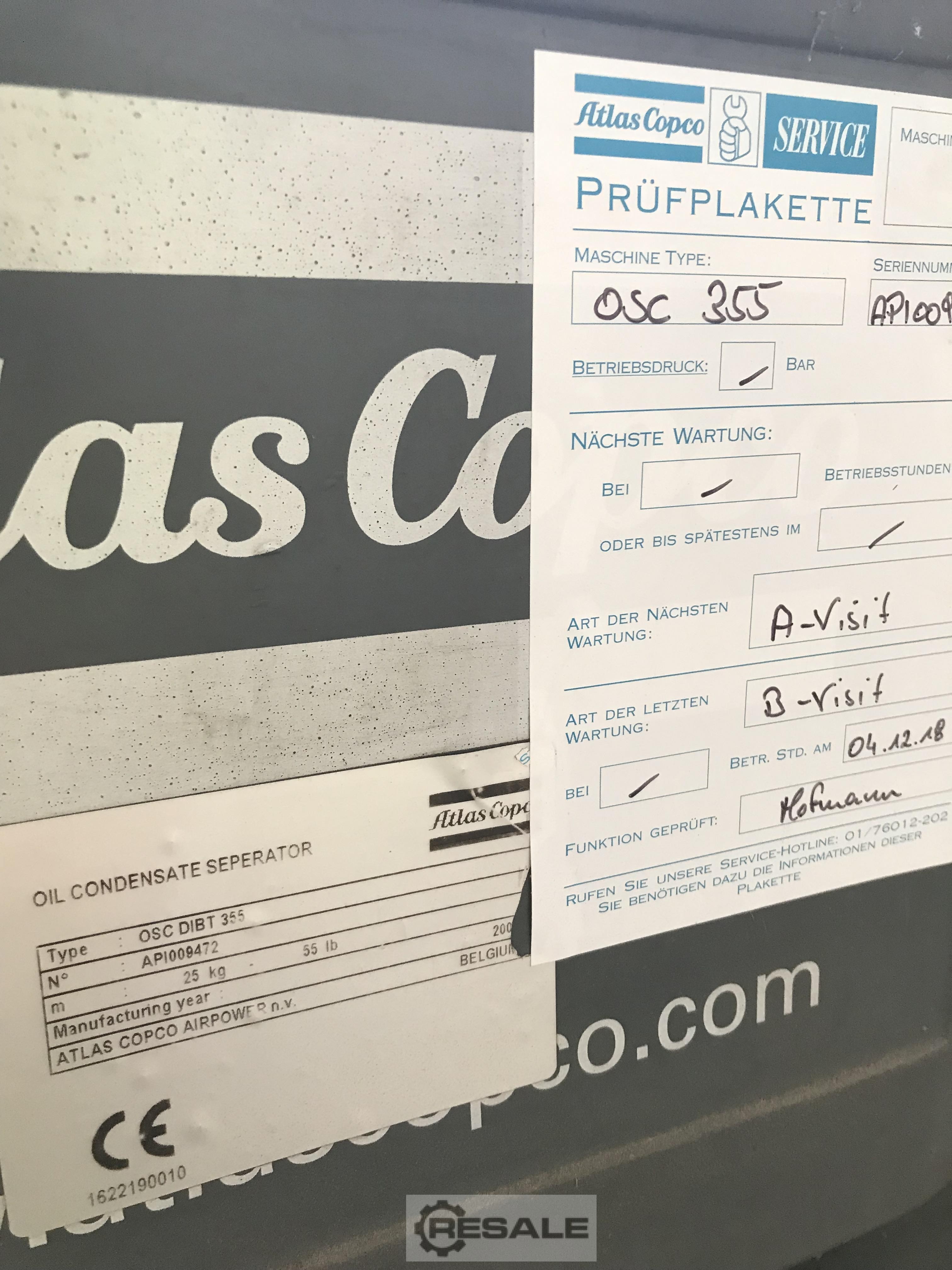 机械设备: ATLAS COPCO OSC355